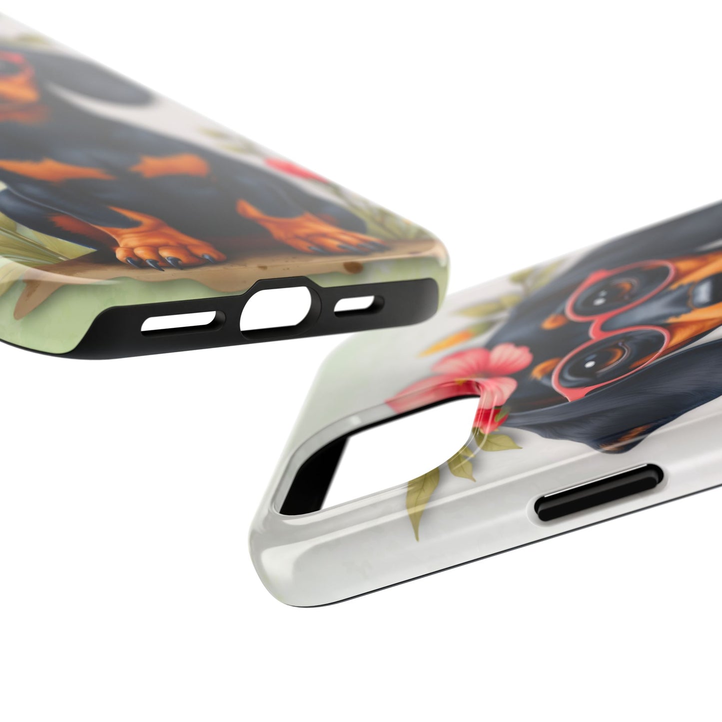 Cute Dachshund Phone Case, Dog Lover Gift, Tough Phone Cover, Pet Accessory,