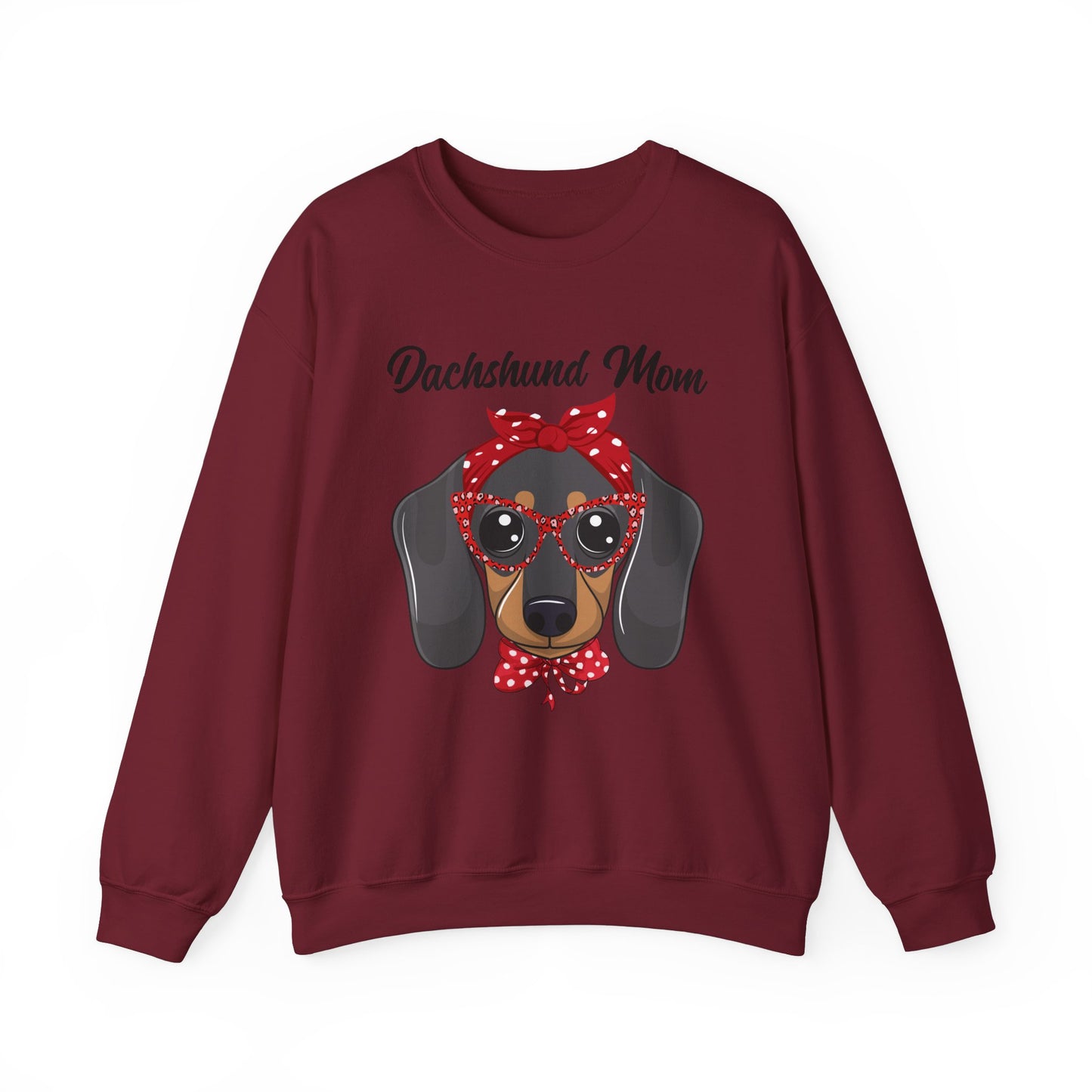 Dachshund Mom Sweatshirt, Dog Lover Gift, Funny Weiner Dog Jumper, Classic Sausage Dog Crewneck, Pet Owner Apparel Doxie