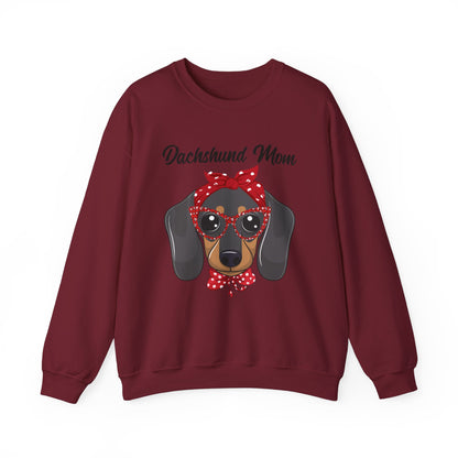 Dachshund Mom Sweatshirt, Dog Lover Gift, Funny Weiner Dog Jumper, Classic Sausage Dog Crewneck, Pet Owner Apparel Doxie