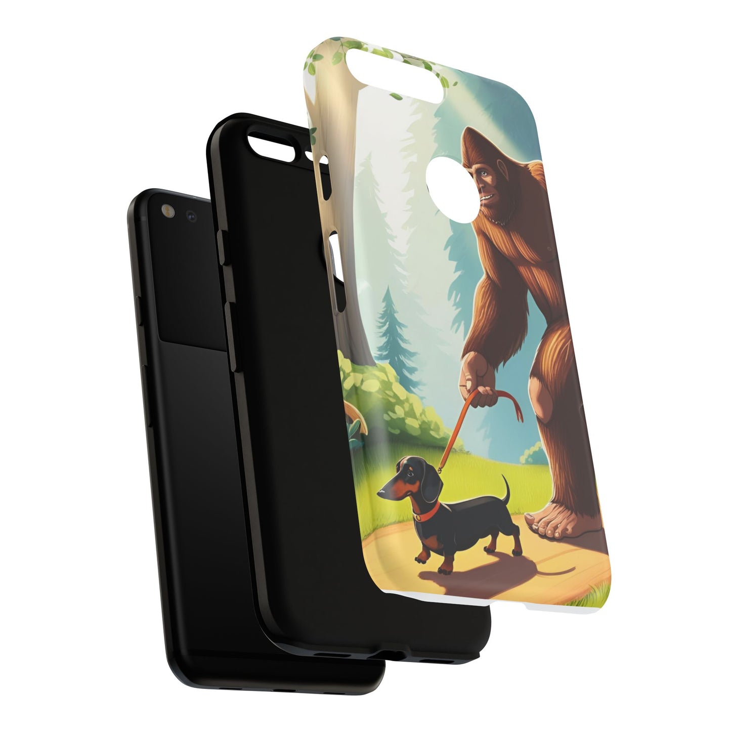 Big Foot Walking Dachshund Phone Case - Dog Apple Pixel Galaxy