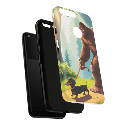 Big Foot Walking Dachshund Phone Case - Dog Apple Pixel Galaxy