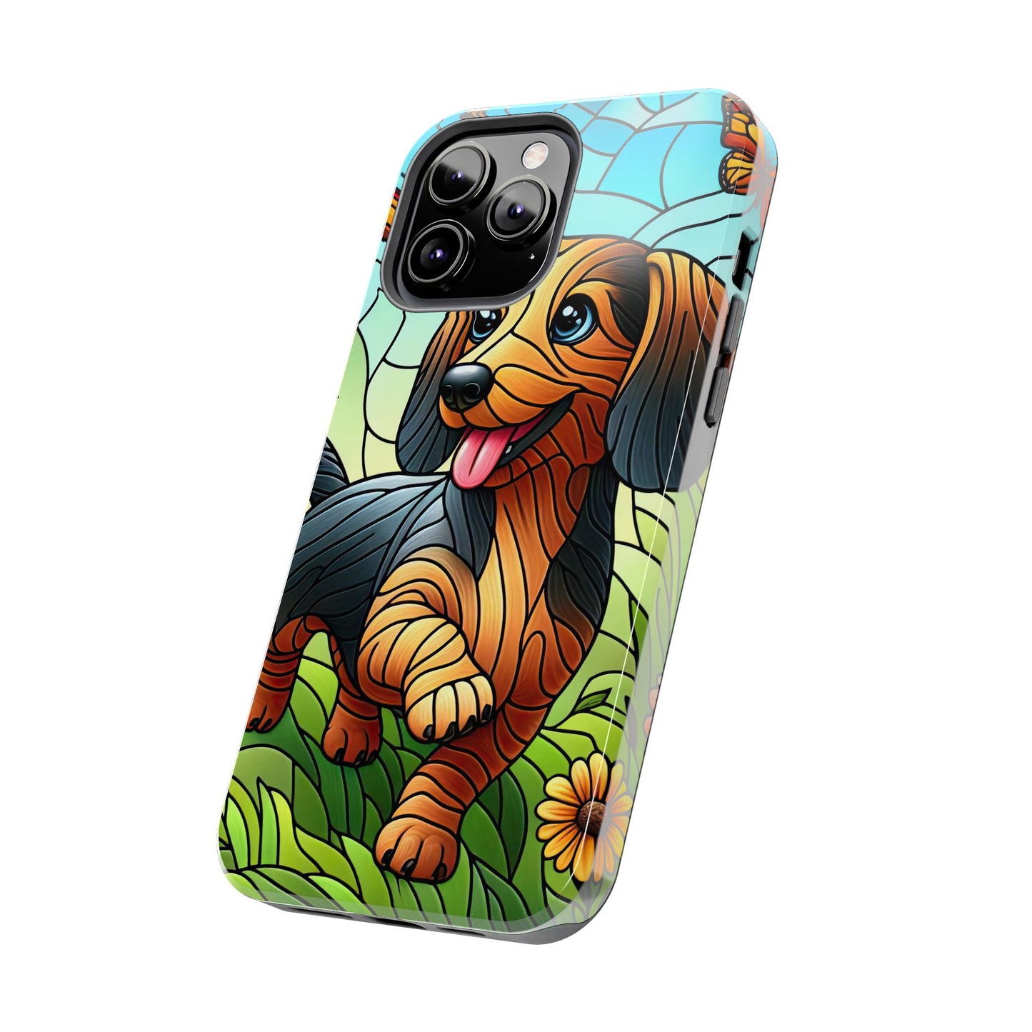 Cute Dachshund Phone Case, Dog Lover Gift, Tough Phone Cover, Pet Accessory,