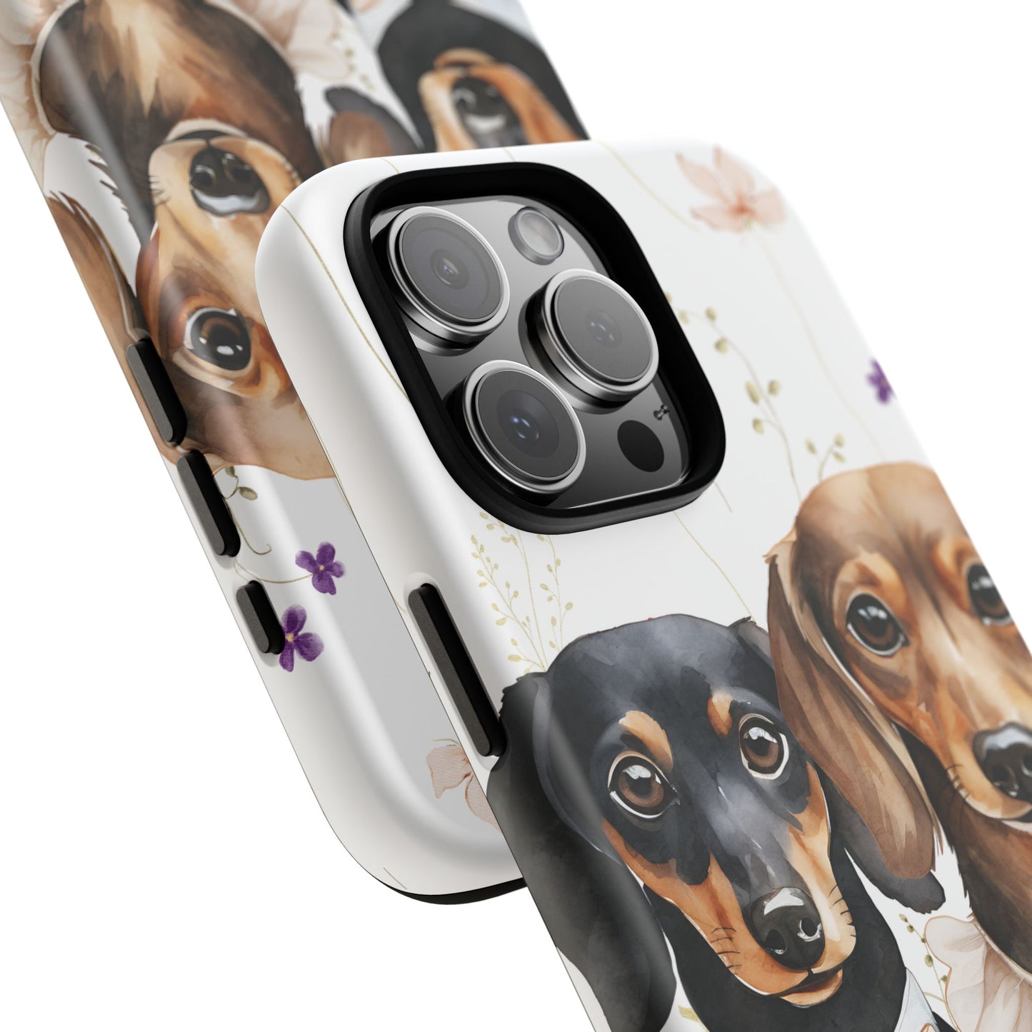 Wedding Dachshund Dog Phone Case - Bridal Gift Flower Girl Apple Pixel Galaxy