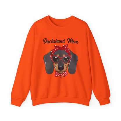 Dachshund Mom Sweatshirt, Dog Lover Gift, Funny Weiner Dog Jumper, Classic Sausage Dog Crewneck, Pet Owner Apparel Doxie