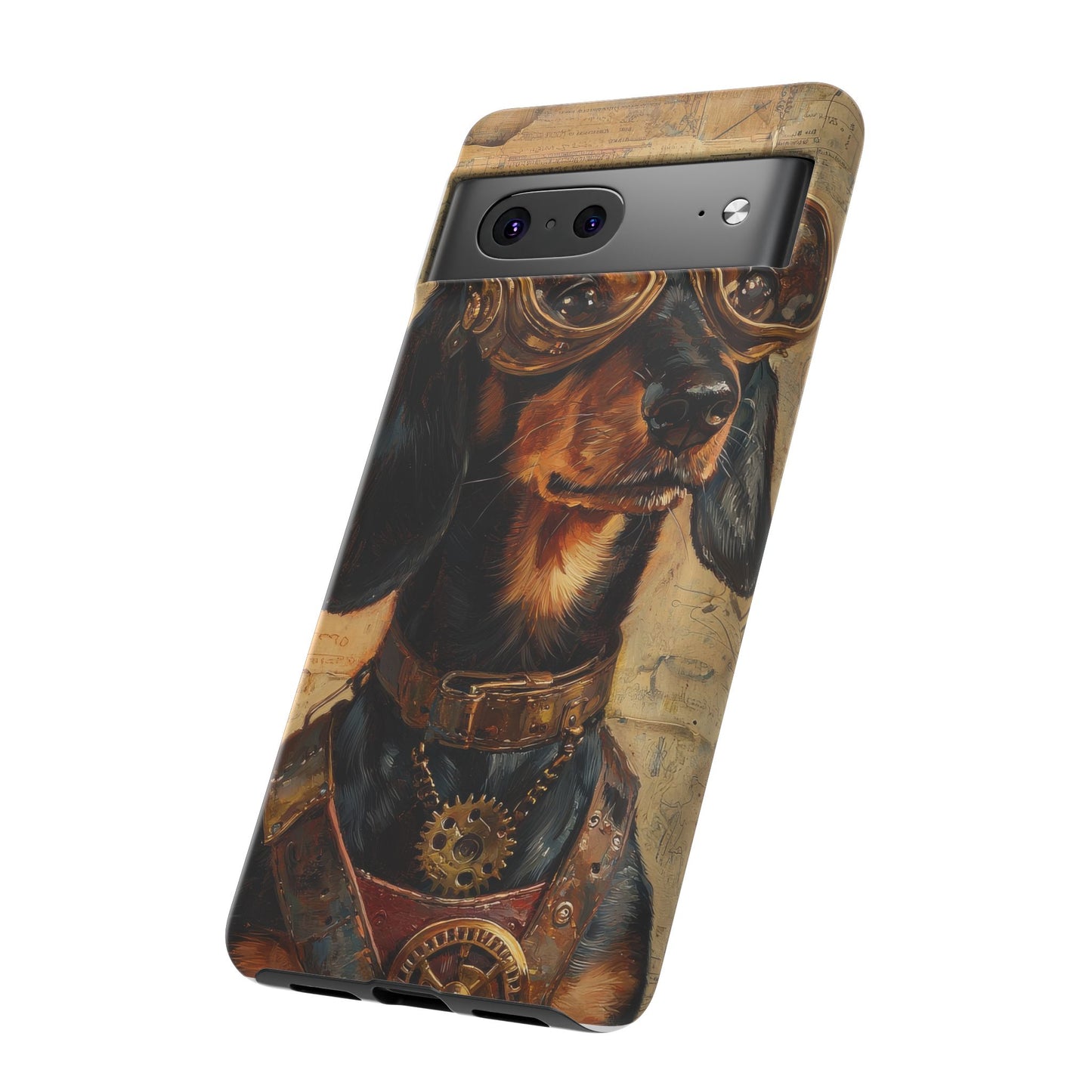Steam Punk Dachshund Mens Phone Case - Dog Apple Pixel Galaxy