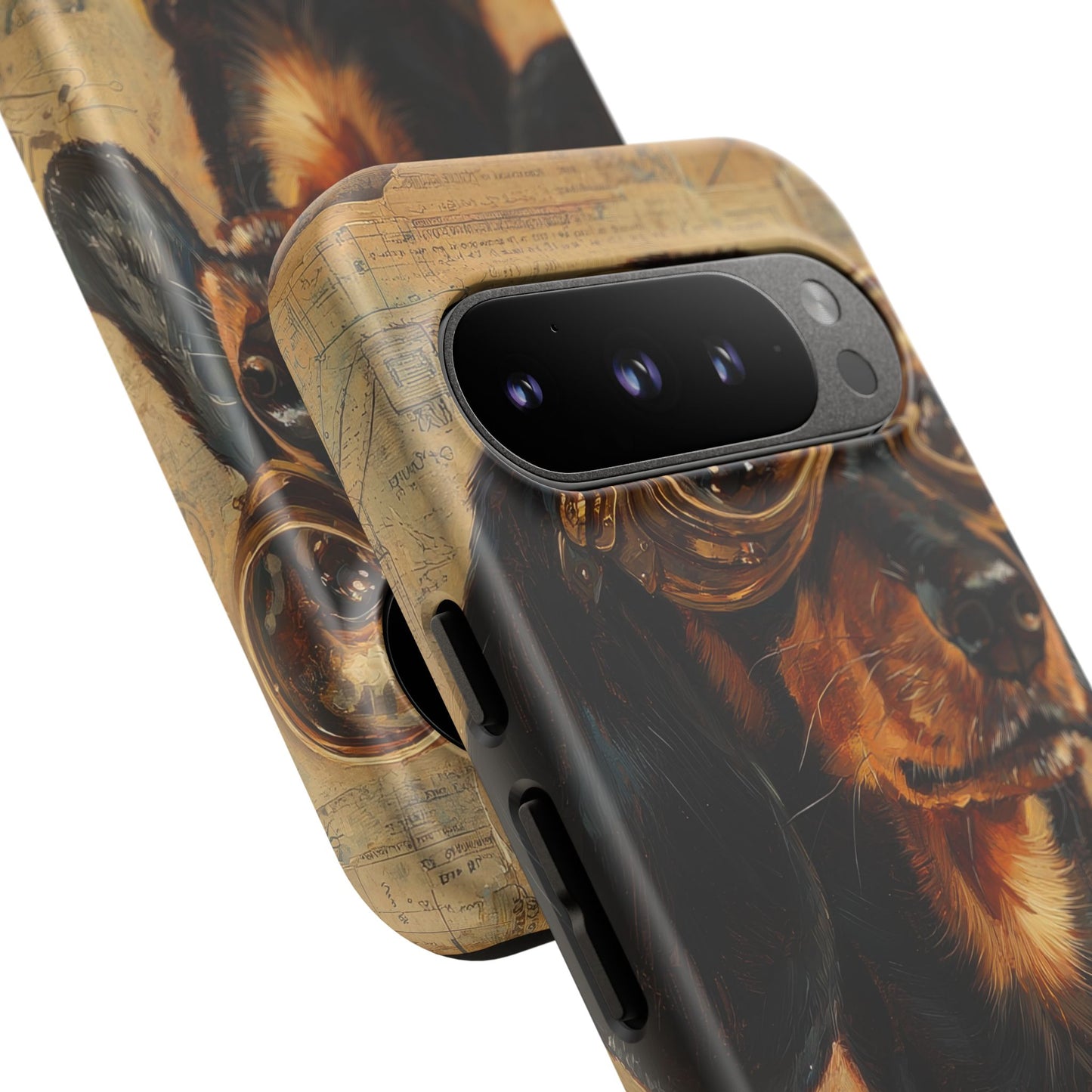 Steam Punk Dachshund Mens Phone Case - Dog Apple Pixel Galaxy