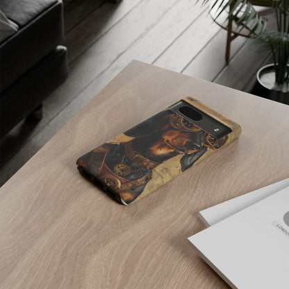 Steam Punk Dachshund Mens Phone Case - Dog Apple Pixel Galaxy