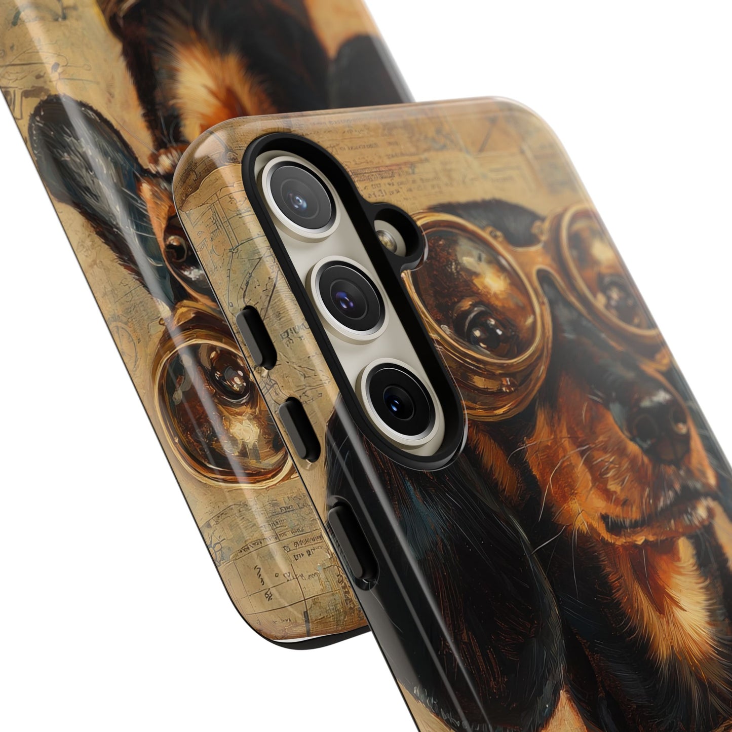 Steam Punk Dachshund Mens Phone Case - Dog Apple Pixel Galaxy