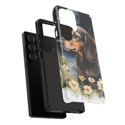 Vibrant Dachshund Moonlight Phone Case - Dog Apple Pixel Galaxy