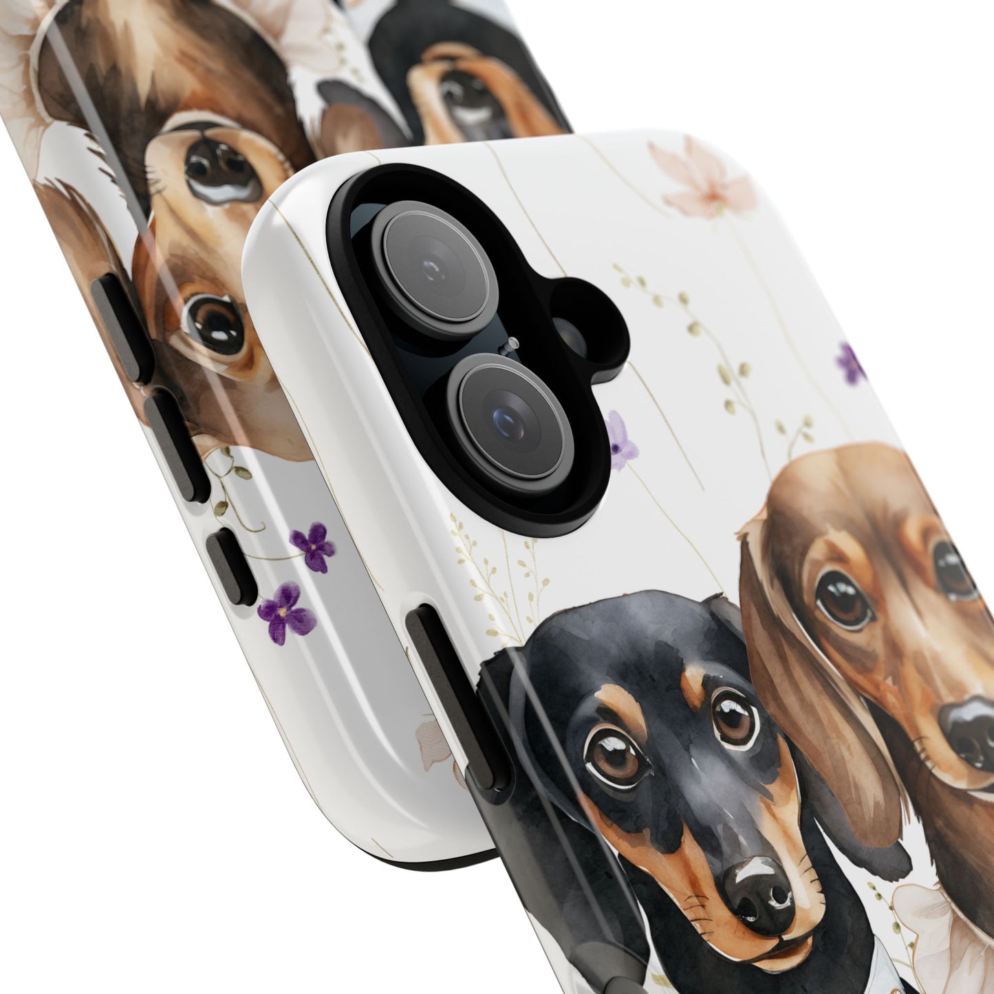 Wedding Dachshund Dog Phone Case - Bridal Gift Flower Girl Apple Pixel Galaxy