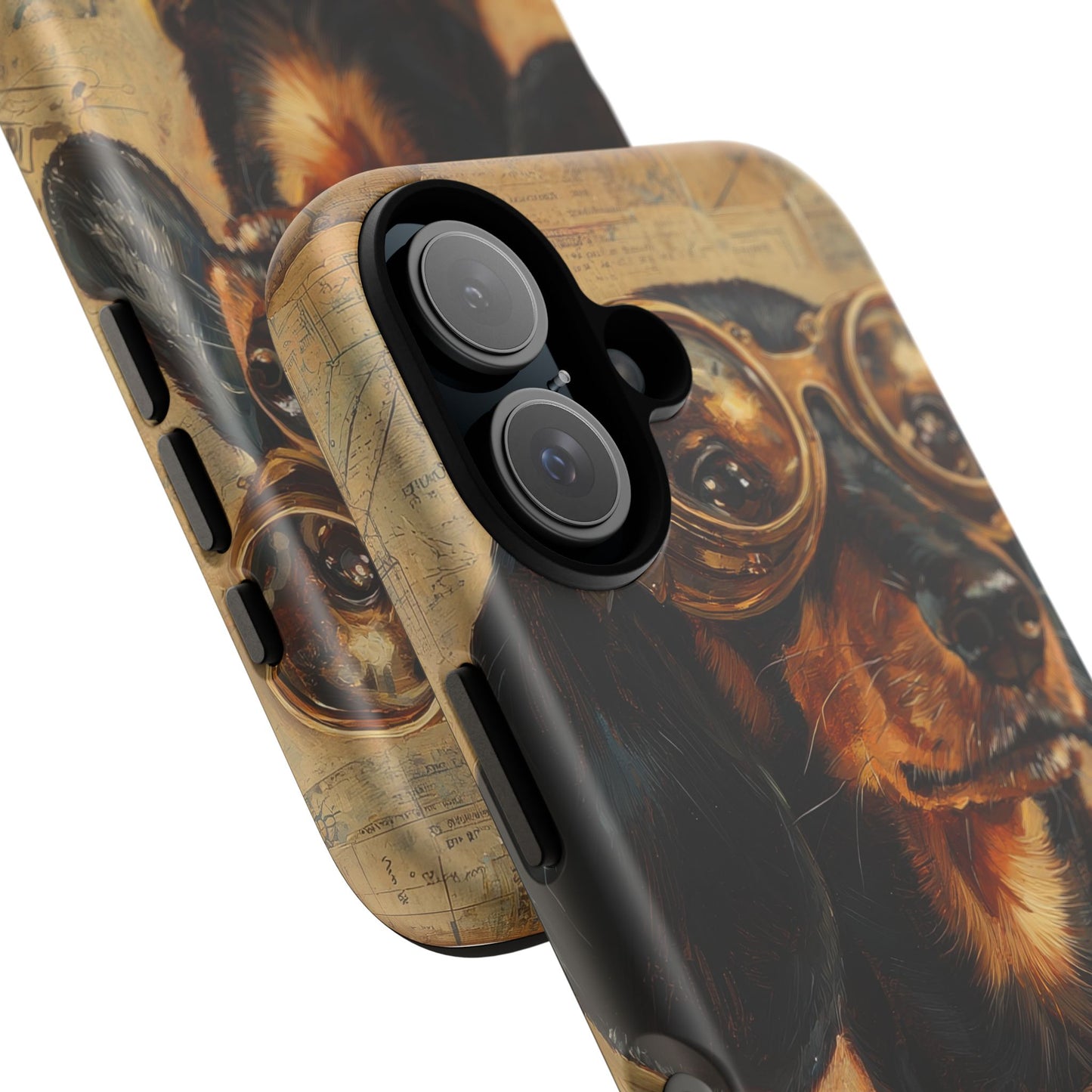 Steam Punk Dachshund Mens Phone Case - Dog Apple Pixel Galaxy