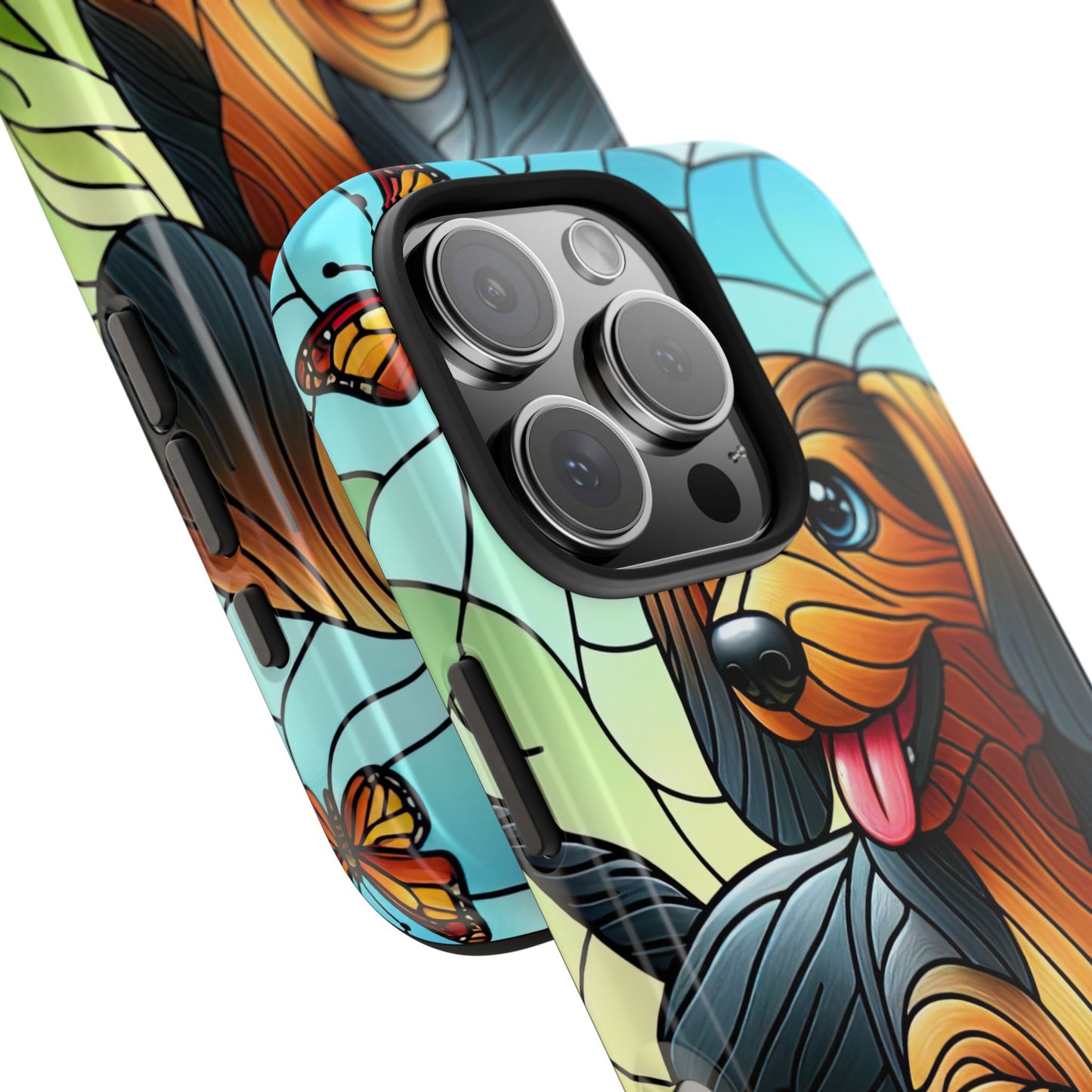 Cute Dachshund Phone Case, Dog Lover Gift, Tough Phone Cover, Pet Accessory,