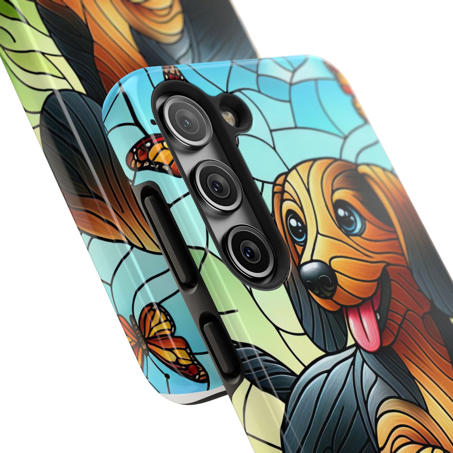 Cute Dachshund Phone Case, Dog Lover Gift, Tough Phone Cover, Pet Accessory,