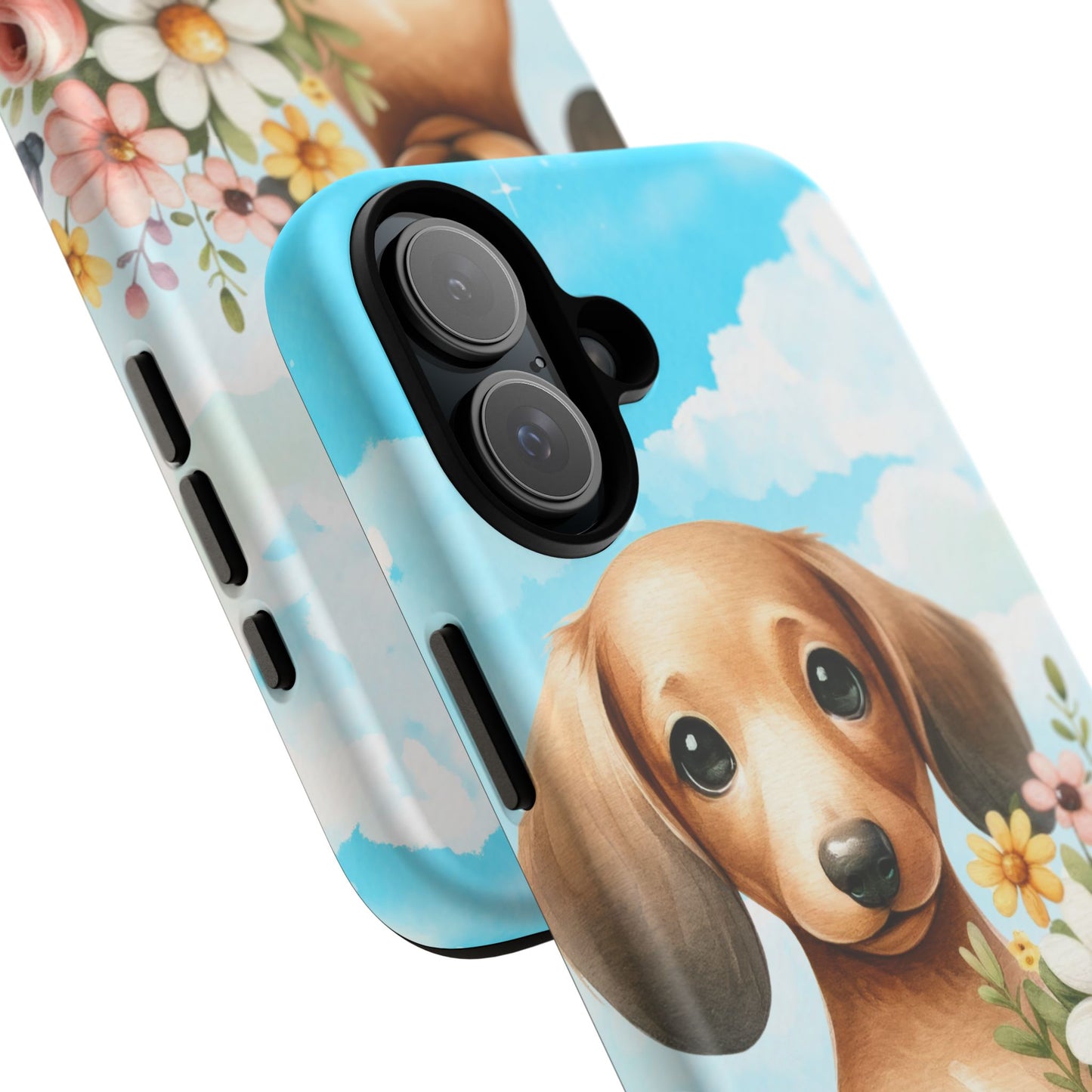 Watercolor Dachshund Dog Phone Case - Rescue Dog Apple Pixel Galaxy Spring