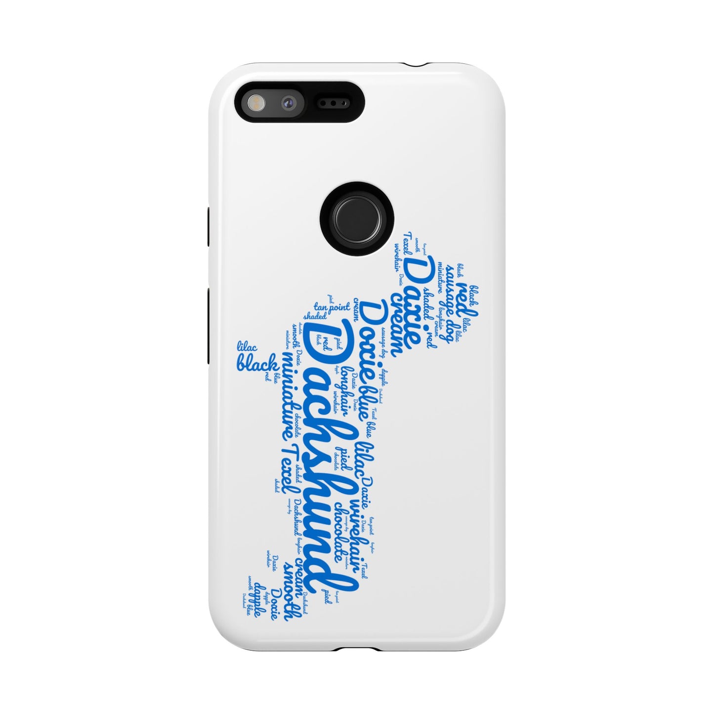 Type Subway Vibrant Dachshund Words Phone Case - Dog Apple Pixel Galaxy
