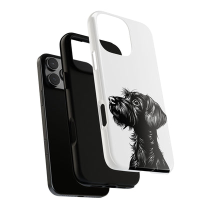 Simple Wire Haired Dachshund Mens Phone Case - Dog Apple Pixel Galaxy