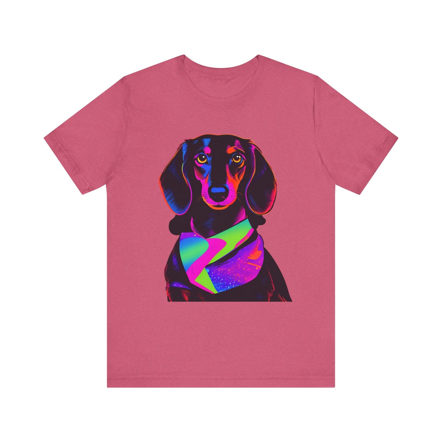 Dachshund Tee Shirt, Cute Dog Lover Top, Short Sleeve Unisex Weiner Dog Gift for Pet Owners