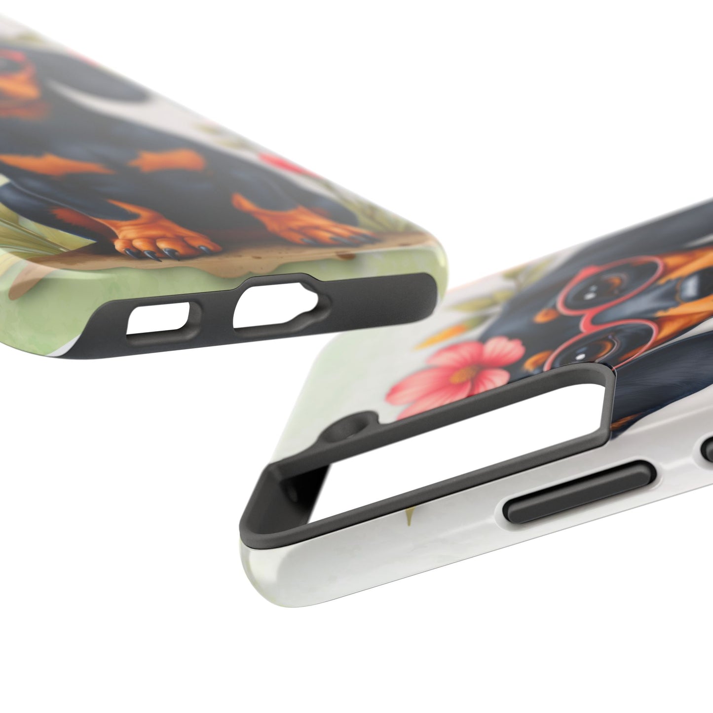 Cute Dachshund Phone Case, Dog Lover Gift, Tough Phone Cover, Pet Accessory,