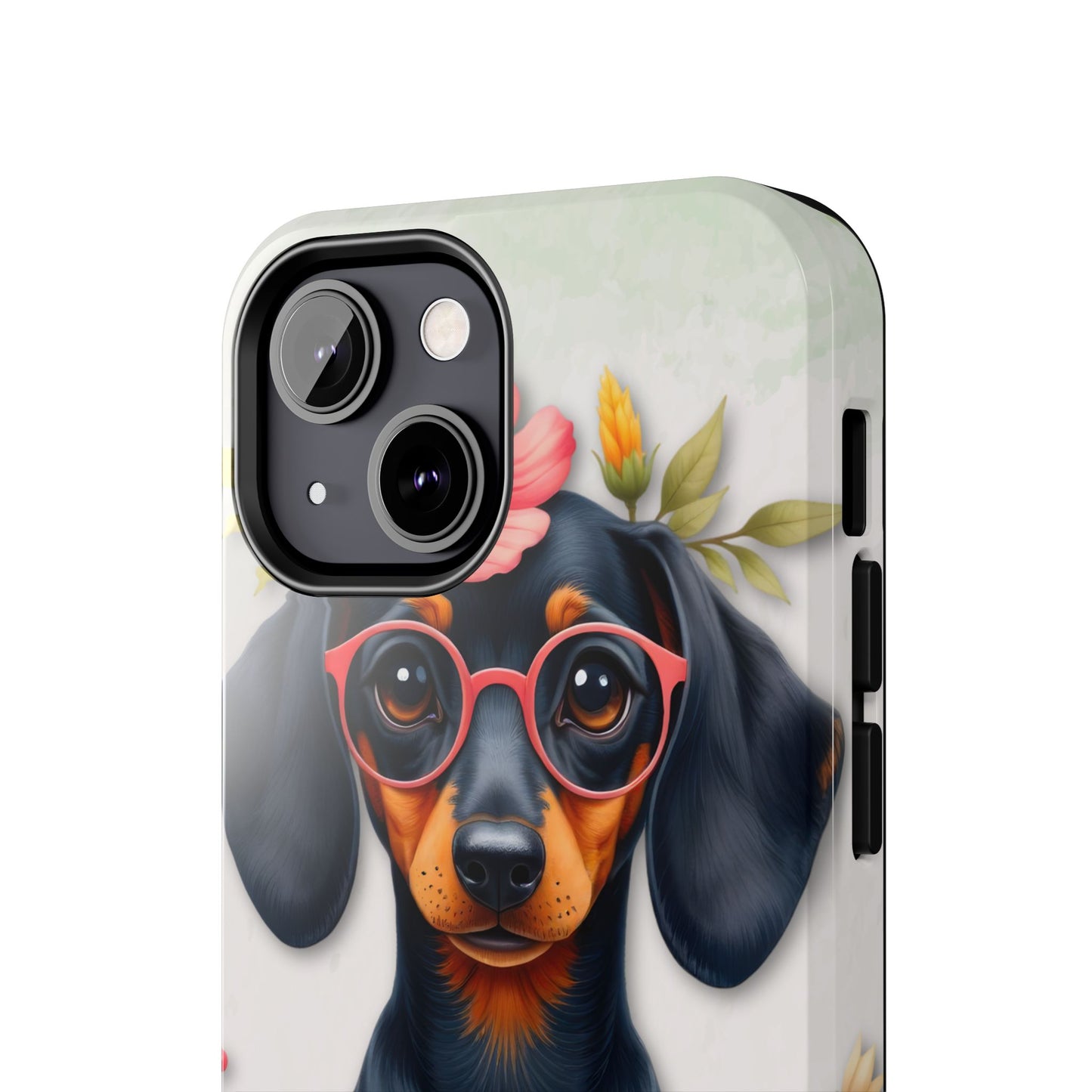 Cute Dachshund Phone Case, Dog Lover Gift, Tough Phone Cover, Pet Accessory,