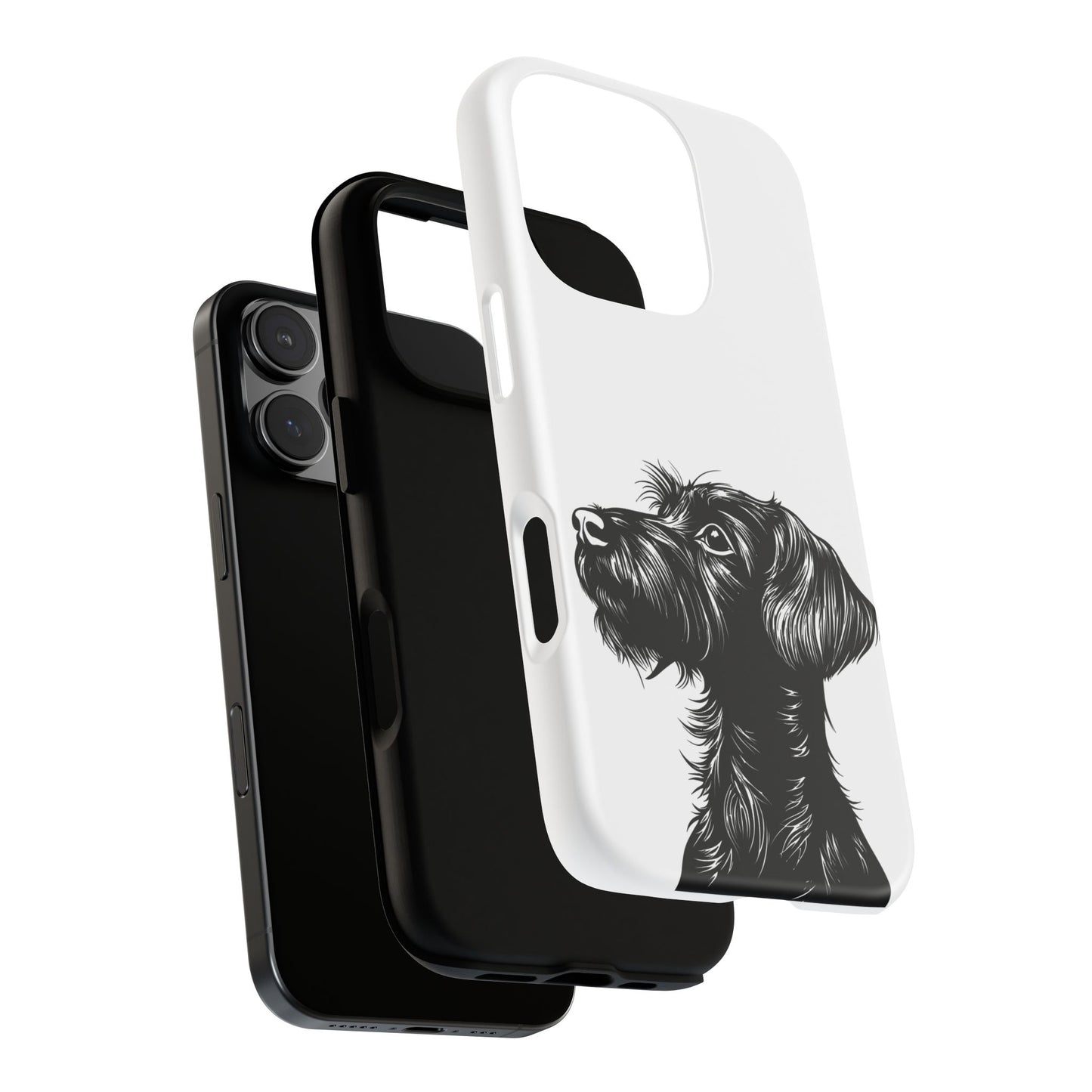 Simple Wire Haired Dachshund Mens Phone Case - Dog Apple Pixel Galaxy