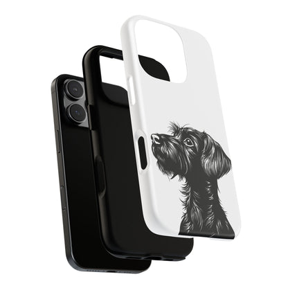Simple Wire Haired Dachshund Mens Phone Case - Dog Apple Pixel Galaxy