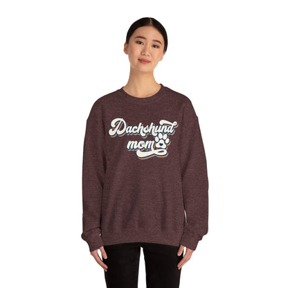 Dachshund Mom Sweatshirt, Dog Lover Gift, Funny Weiner Dog Jumper, Classic Sausage Dog Crewneck, Pet Owner Apparel