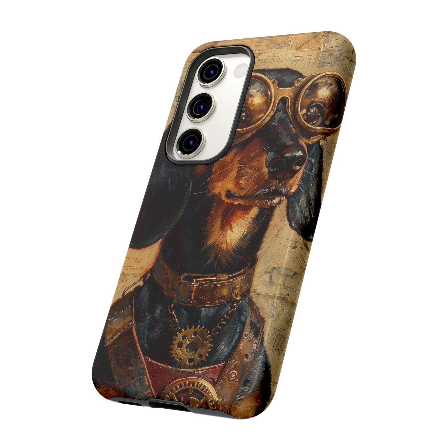 Steam Punk Dachshund Mens Phone Case - Dog Apple Pixel Galaxy