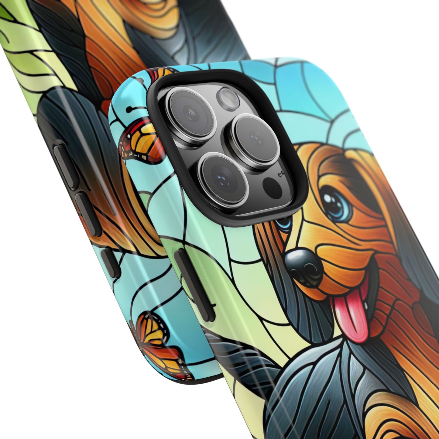 Cute Dachshund Phone Case, Dog Lover Gift, Tough Phone Cover, Pet Accessory,