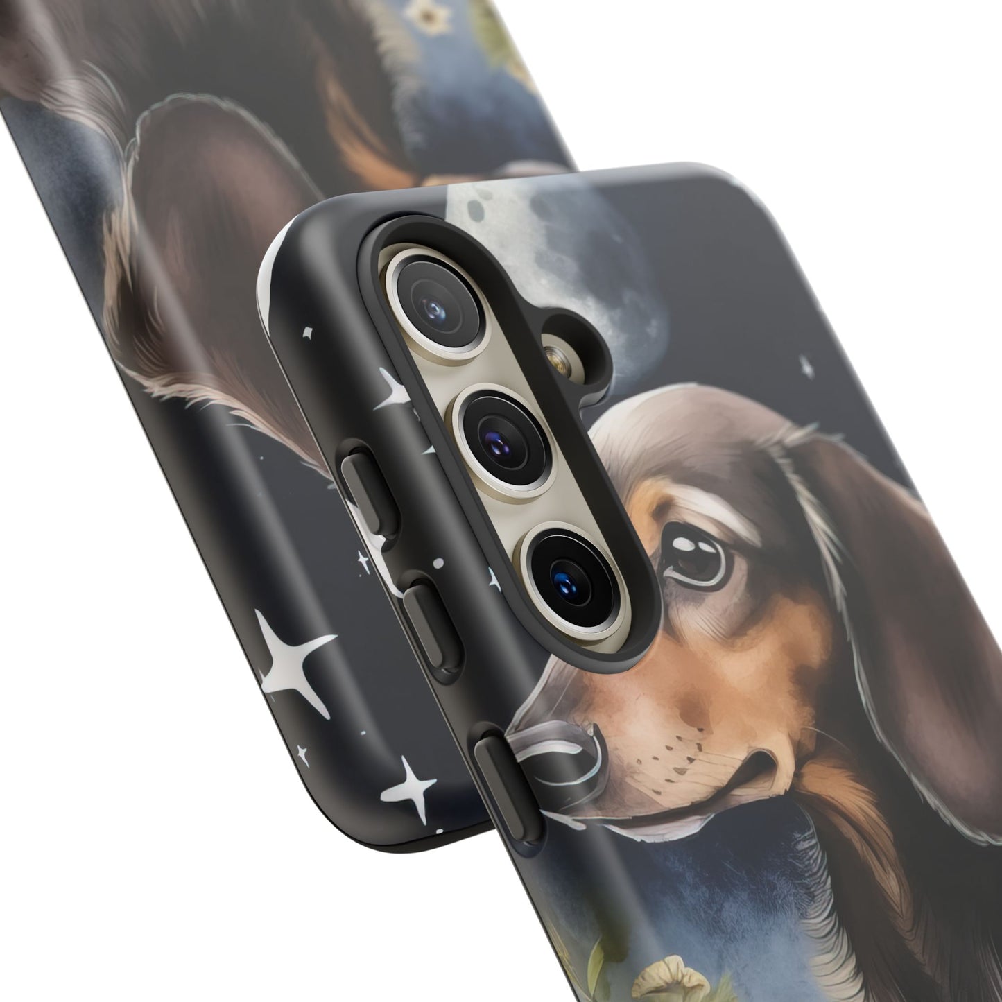 Vibrant Dachshund Moonlight Phone Case - Dog Apple Pixel Galaxy