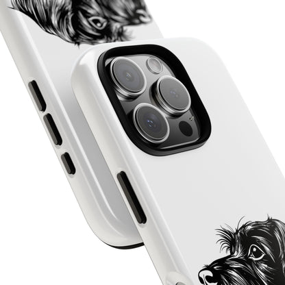 Simple Wire Haired Dachshund Mens Phone Case - Dog Apple Pixel Galaxy