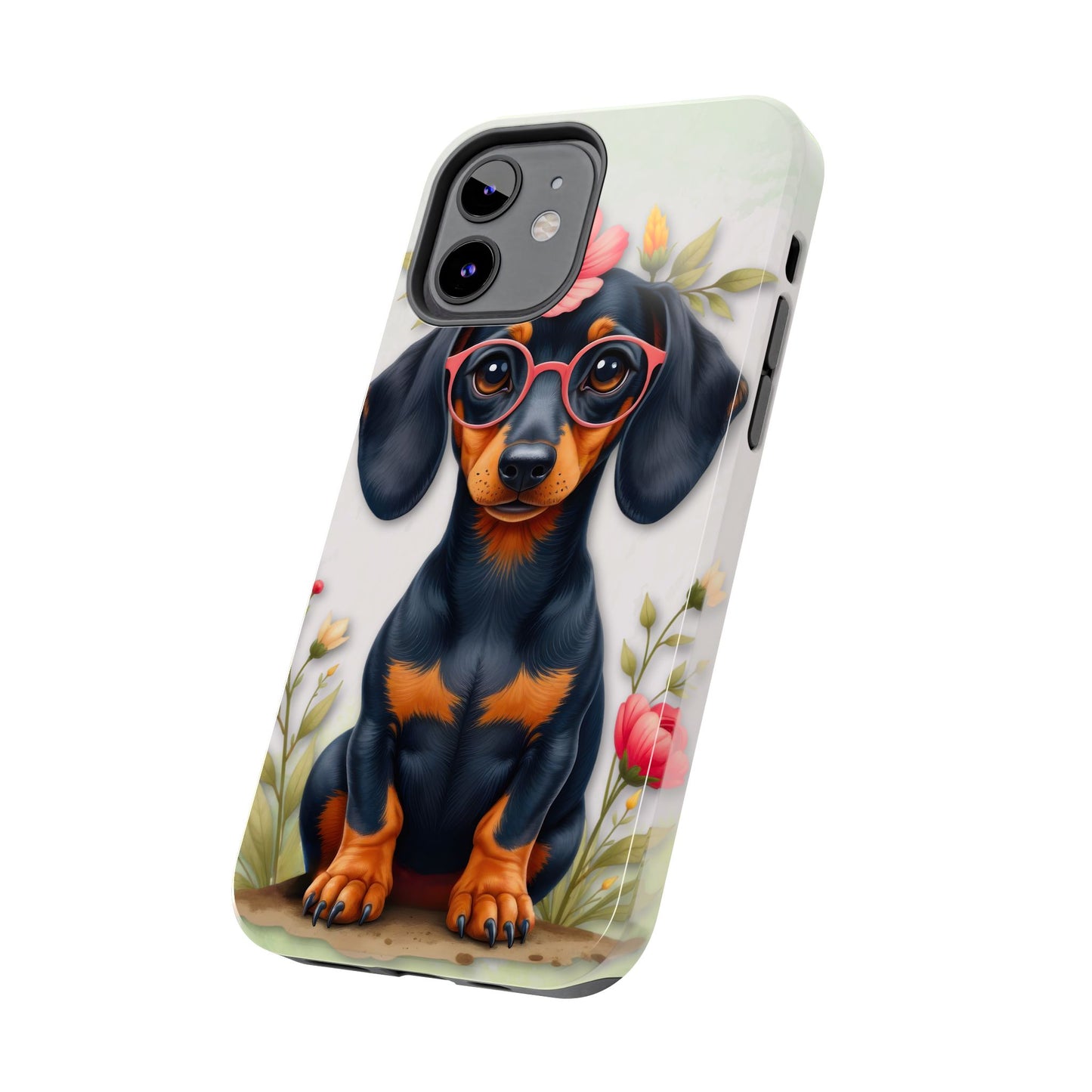 Cute Dachshund Phone Case, Dog Lover Gift, Tough Phone Cover, Pet Accessory,