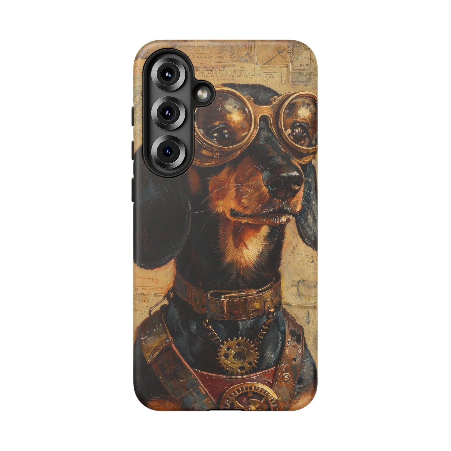 Steam Punk Dachshund Mens Phone Case - Dog Apple Pixel Galaxy