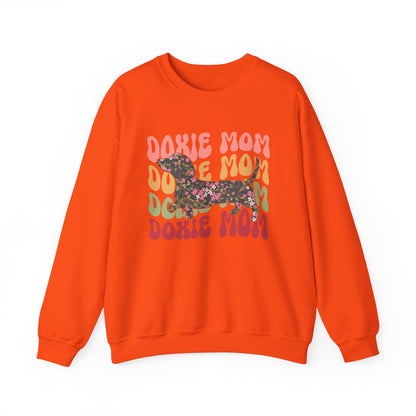 Dachshund Mom Sweatshirt, Dog Lover Gift, Funny Weiner Dog Jumper, Classic Sausage Dog Crewneck, Pet Owner Apparel Doxie