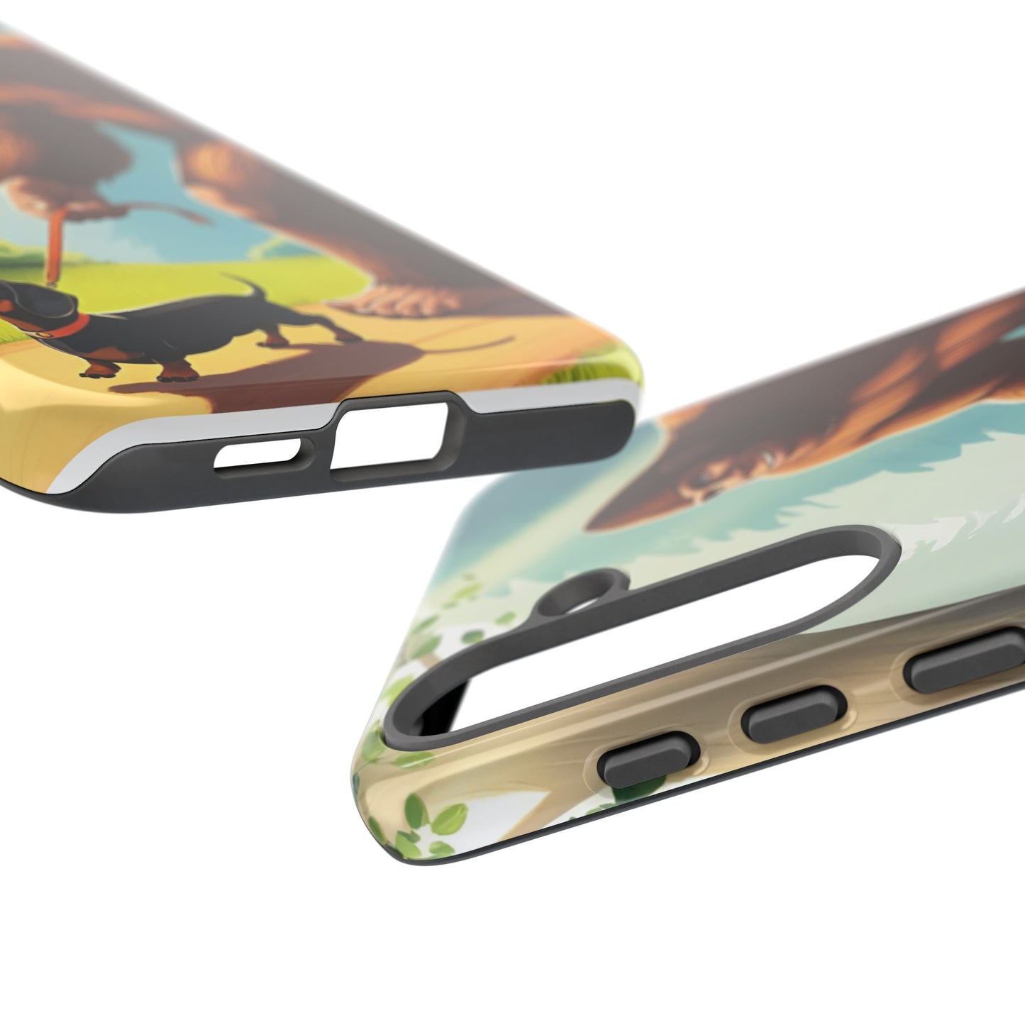 Big Foot Walking Dachshund Phone Case - Dog Apple Pixel Galaxy