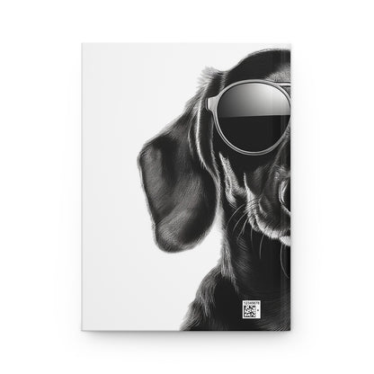 Cool Dog Hardcover Journal Pet Lover Journal Dog Themed Dachshund Mens Gift