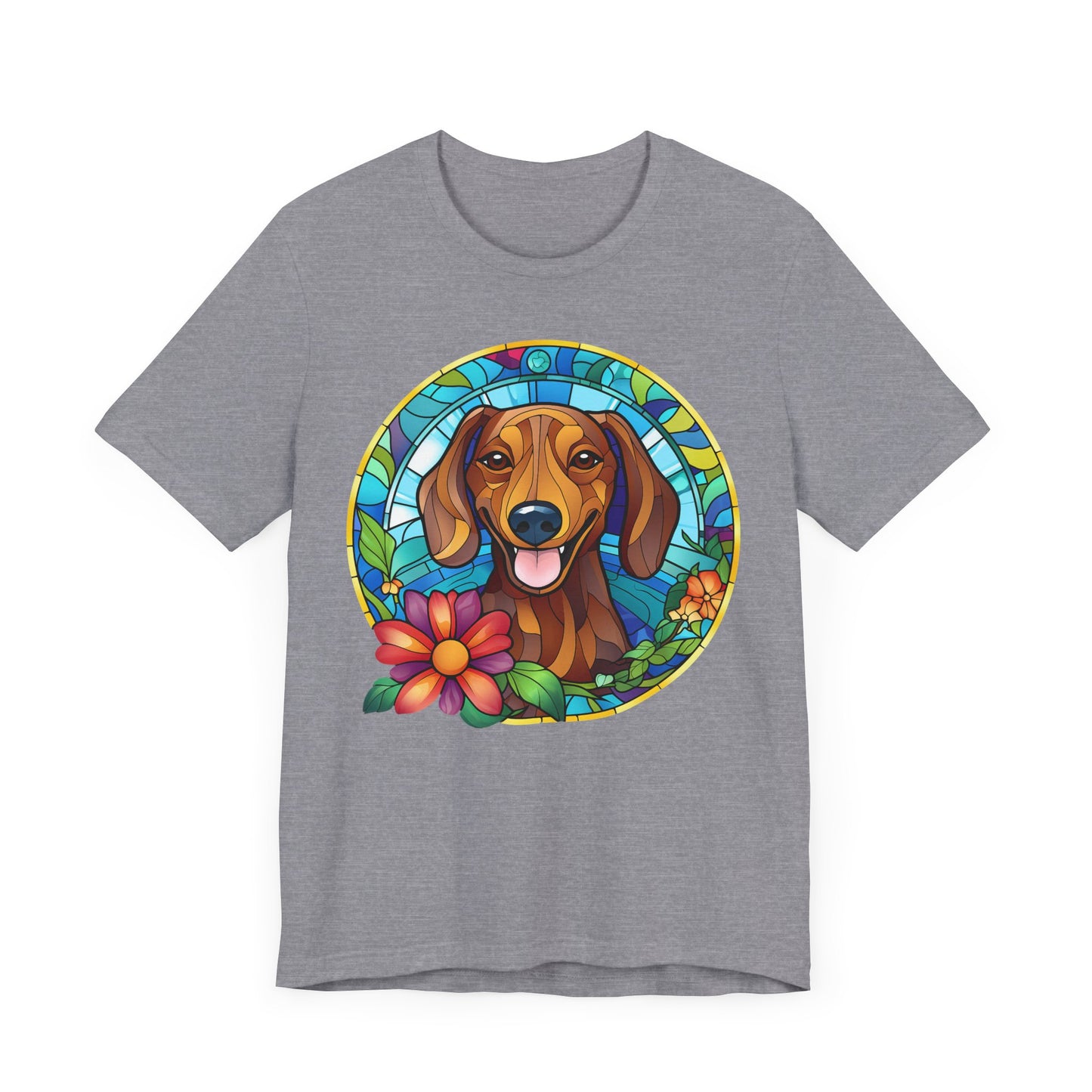 Adorable Dachshund Doxie Stained Glass