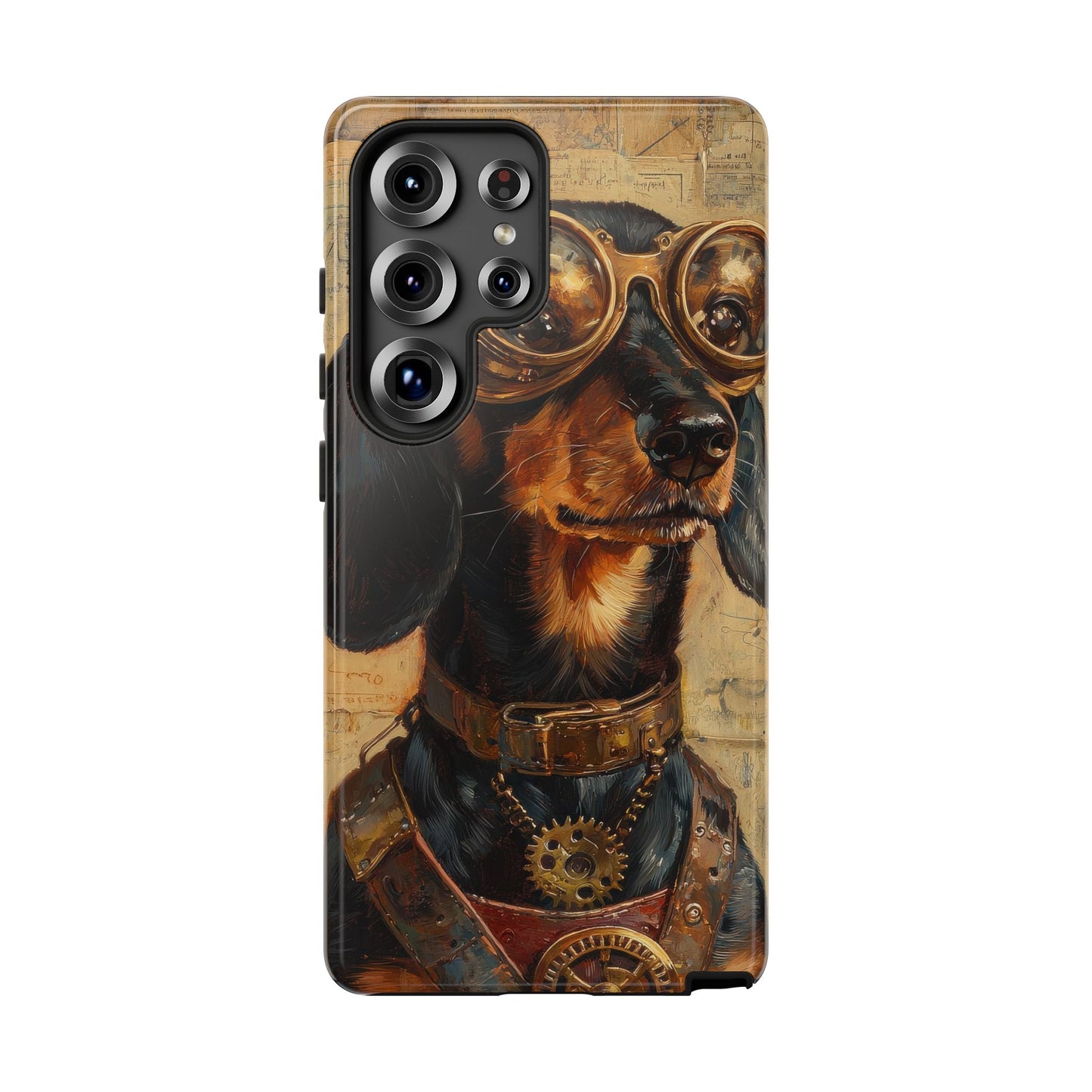 Steam Punk Dachshund Mens Phone Case - Dog Apple Pixel Galaxy